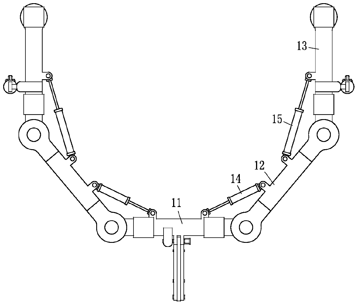 A movable cycad tiller splitting equipment