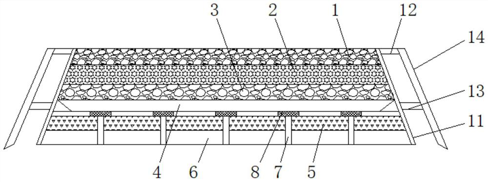 Sponge road with rainwater permeation function