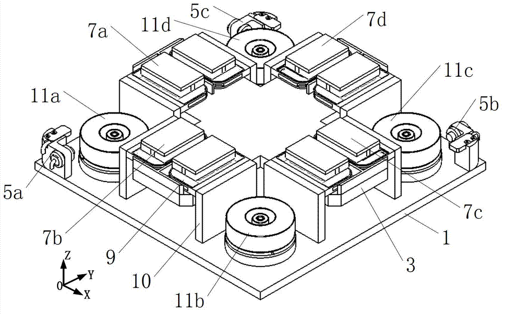 Six-degree-of-freedom micro-motion worktable