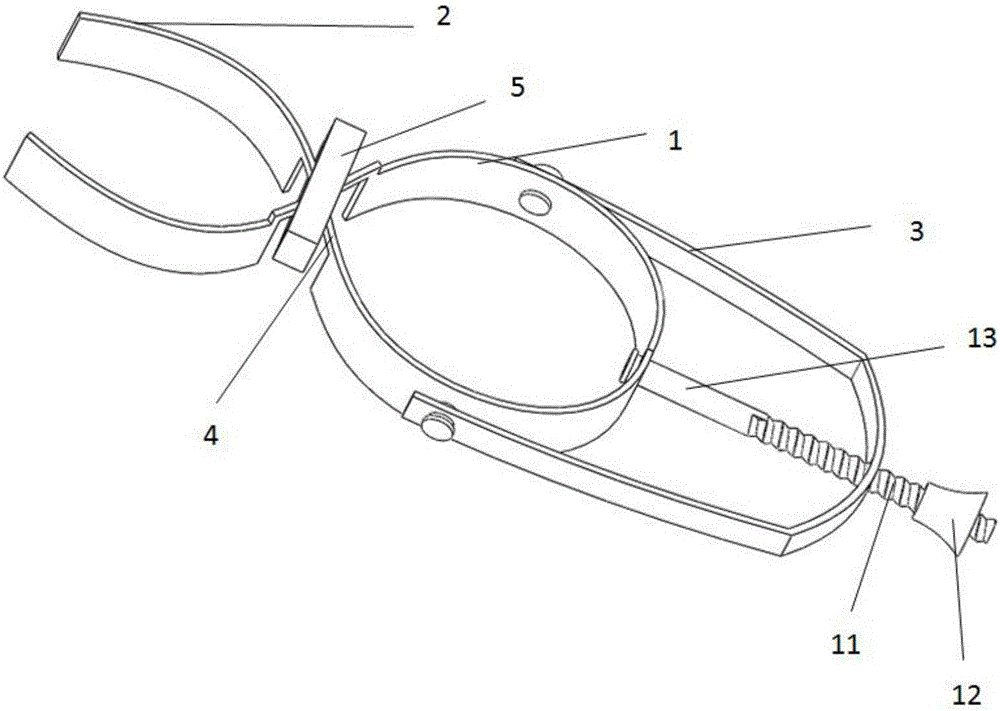 Adjustable fixed gingival separator for dental implanting surgery