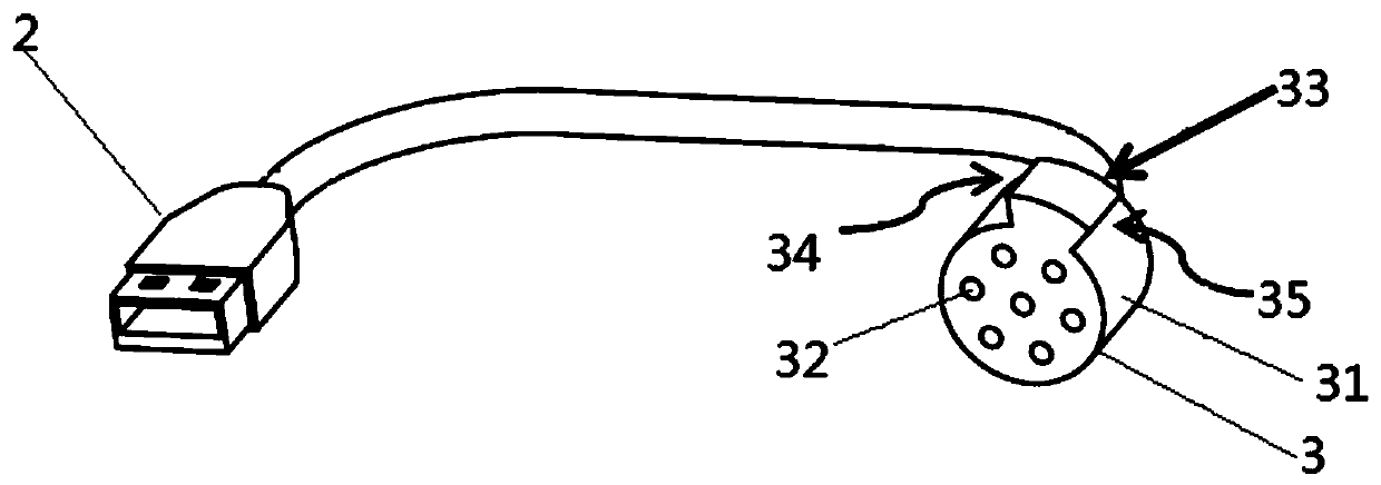 A connection module, identification system and identification method for multi-type cables