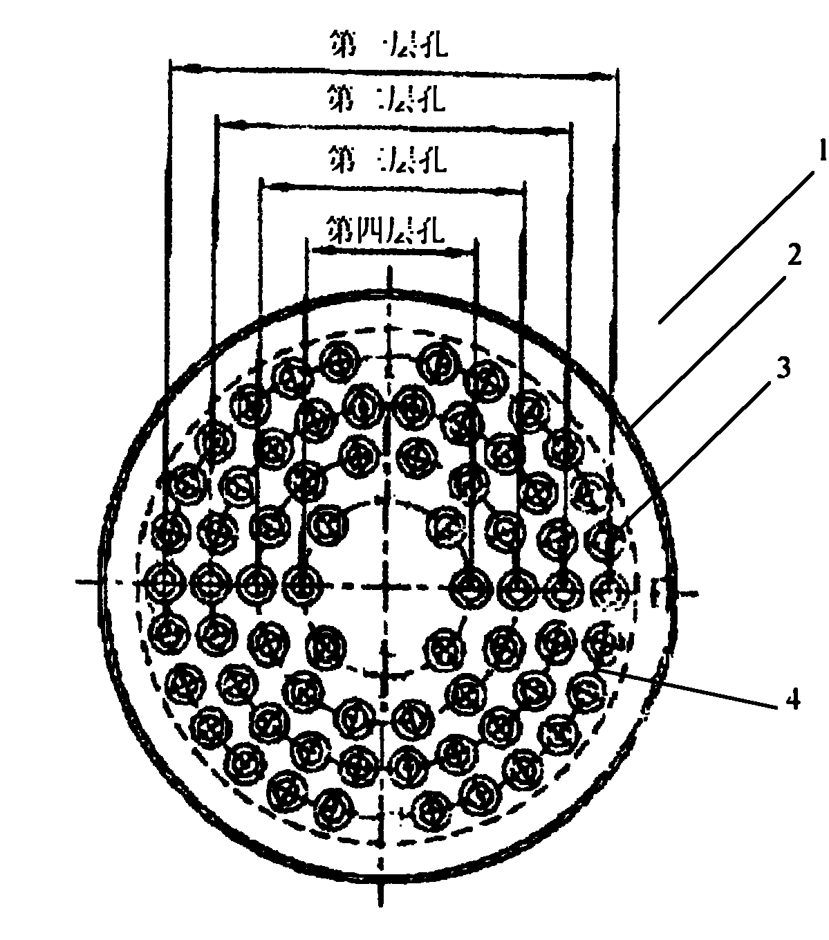 Device for producing fine denier POY (polyester pre-orientated yarn) by head spinning method