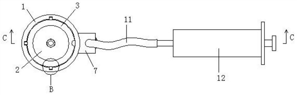 Male genital organ HPV virus partition sampler