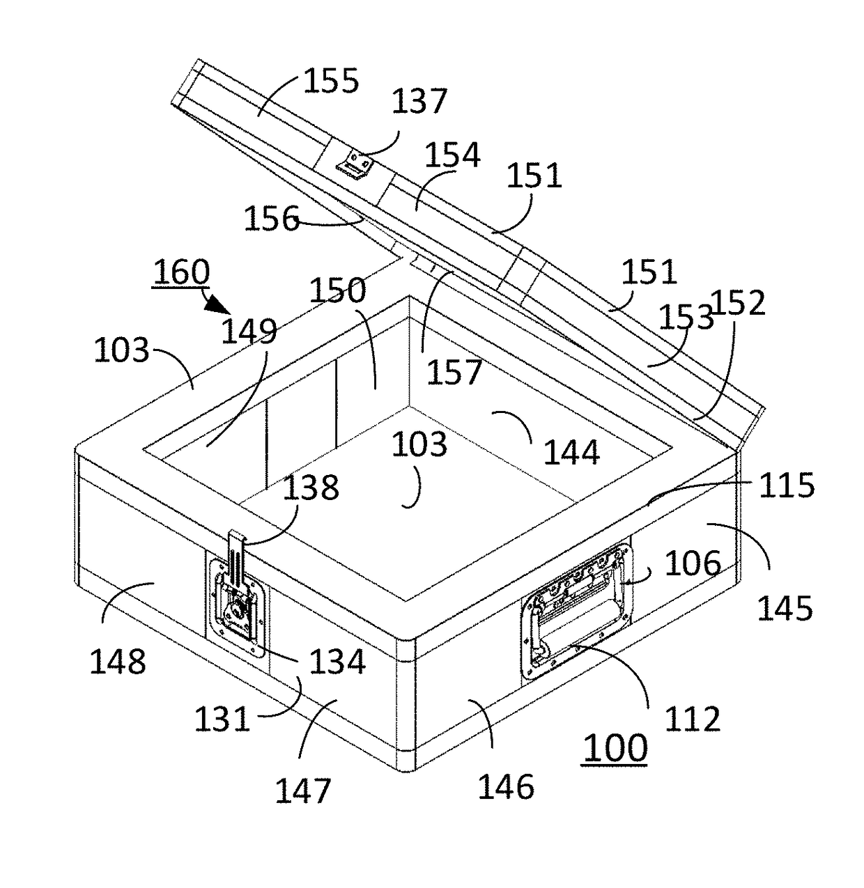 Article and method of manufacture of resiliant stackable reusable container