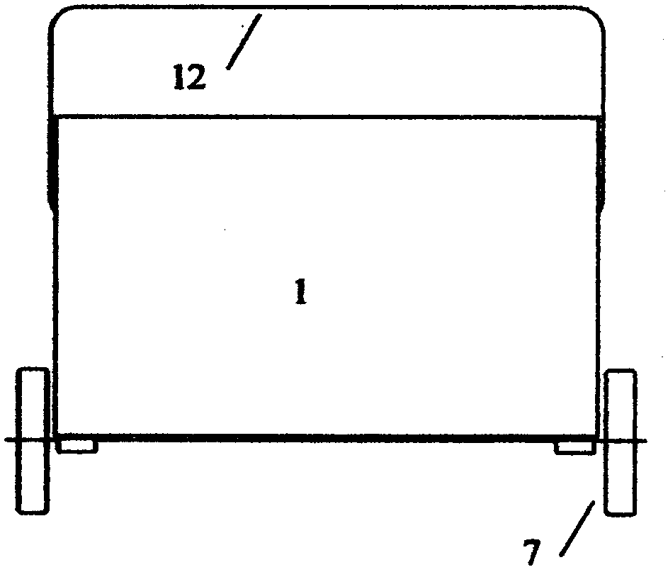 Storage and transportation vehicle of follow-up toilet and follow-up toilet comprising storage and transportation vehicle