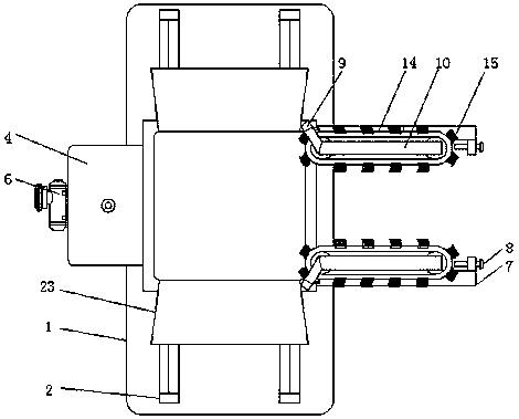 Waste collection device of shaping machine