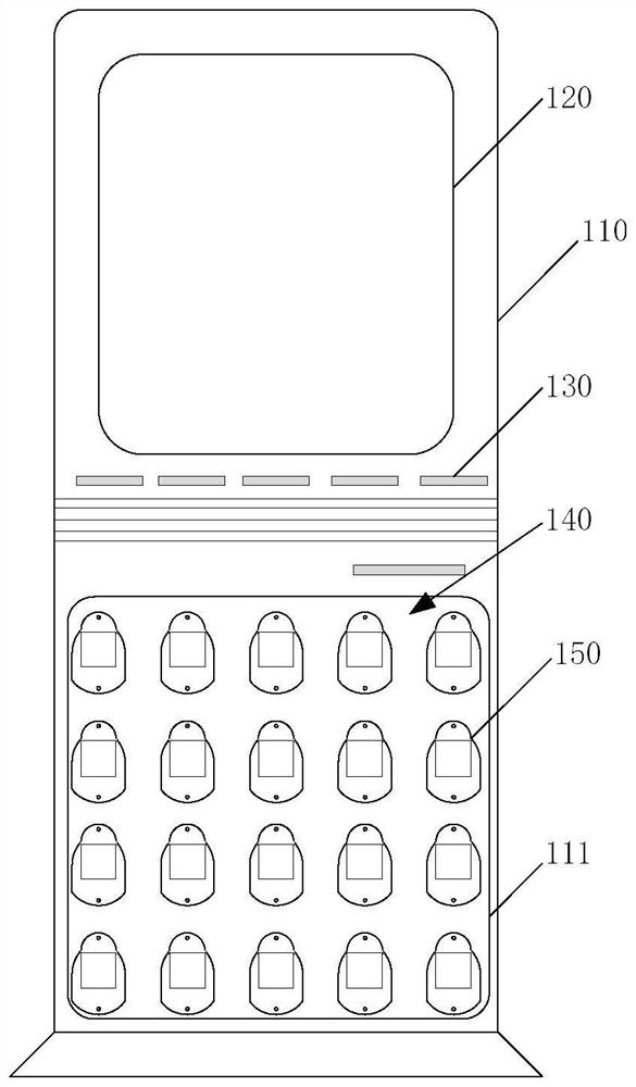 Intelligent bracelet self-service taking and returning system and method