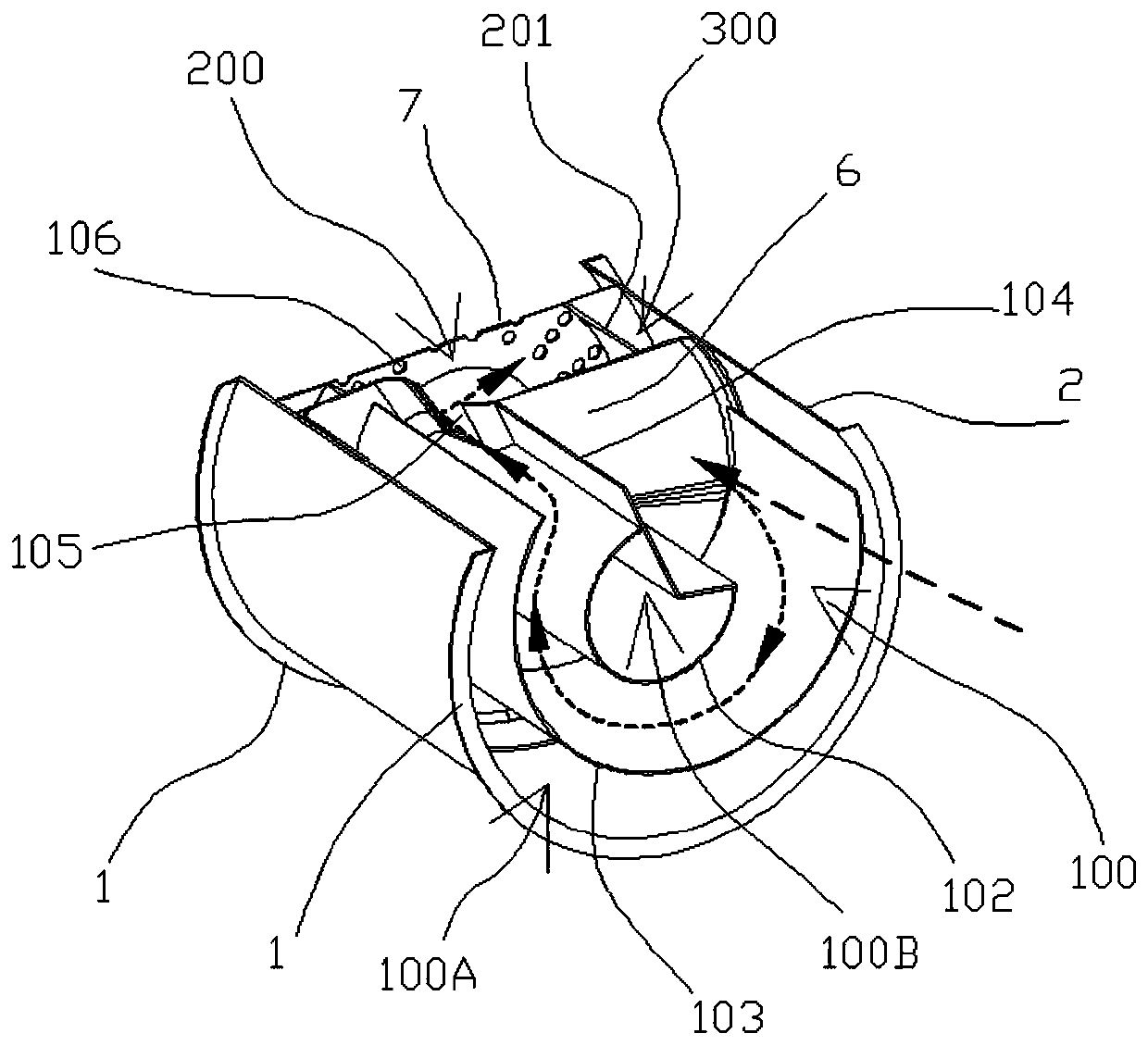 scr urea mixer for aftertreatment system of diesel internal combustion engine