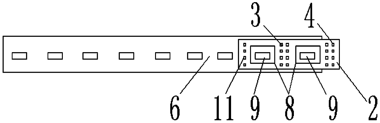 Infrared induction LED light bar without dark region and open hole