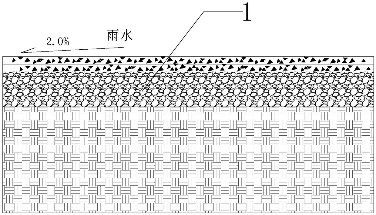 Sponge city road rainwater integrated recycling treatment system