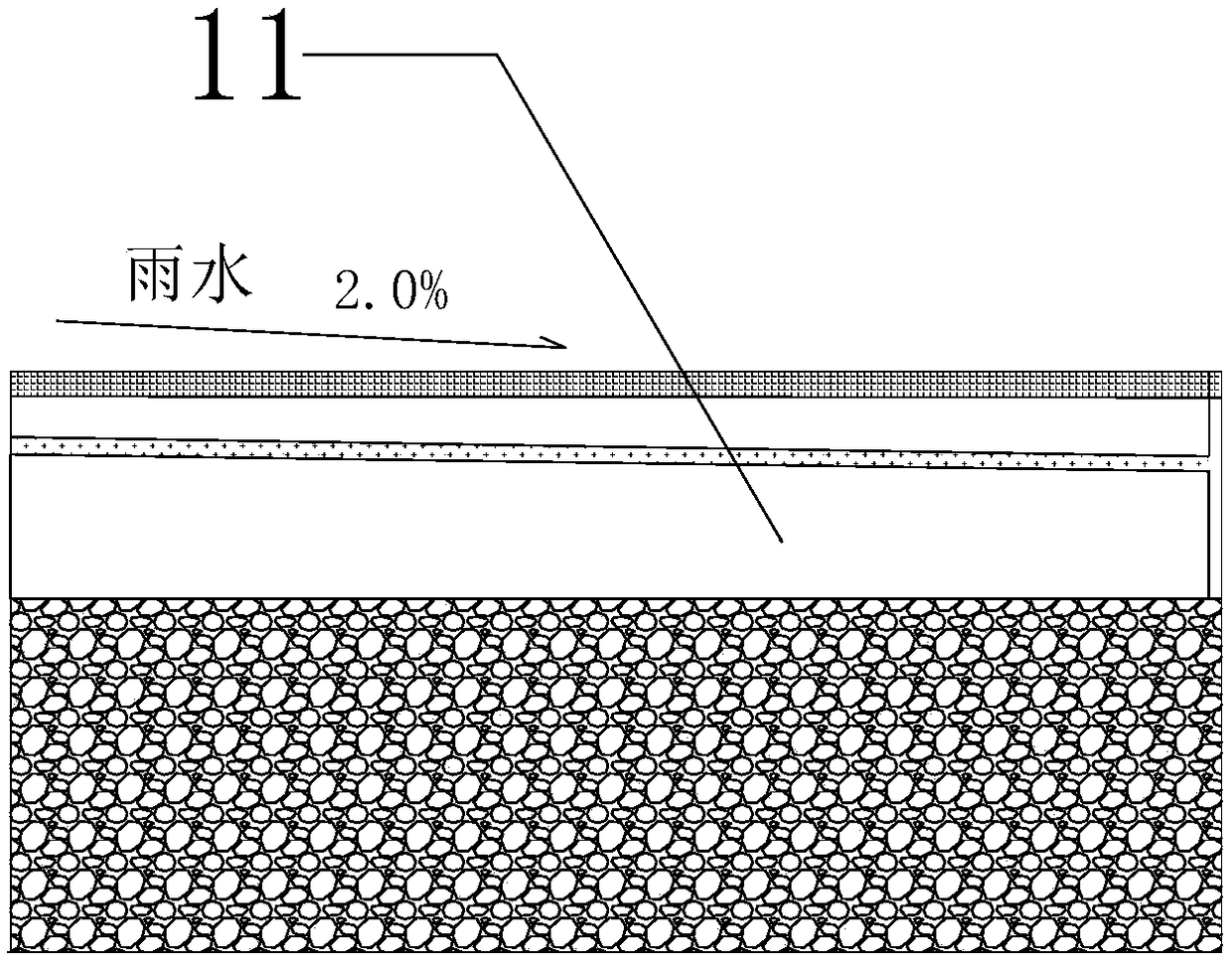 Sponge city road rainwater integrated recycling treatment system