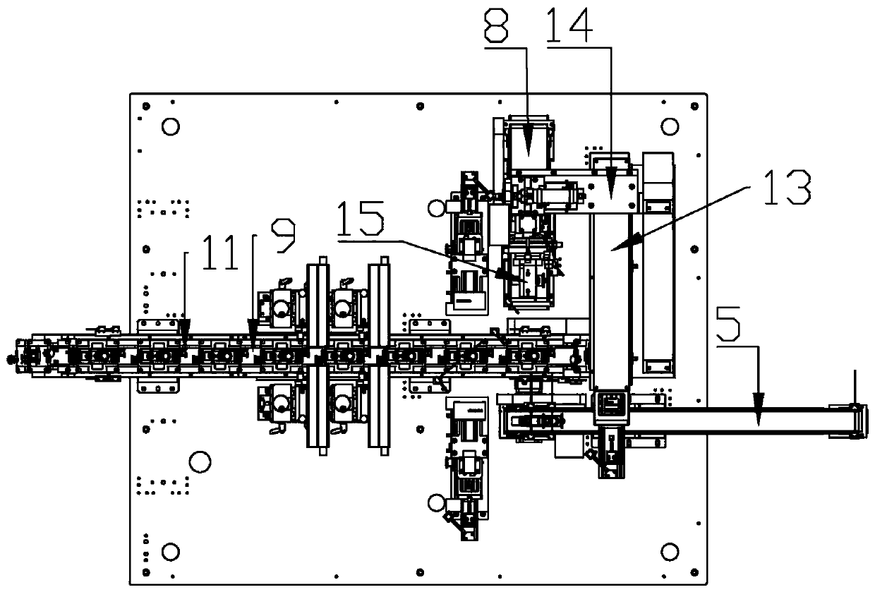 Automatic stamping and stamping detection mechanism