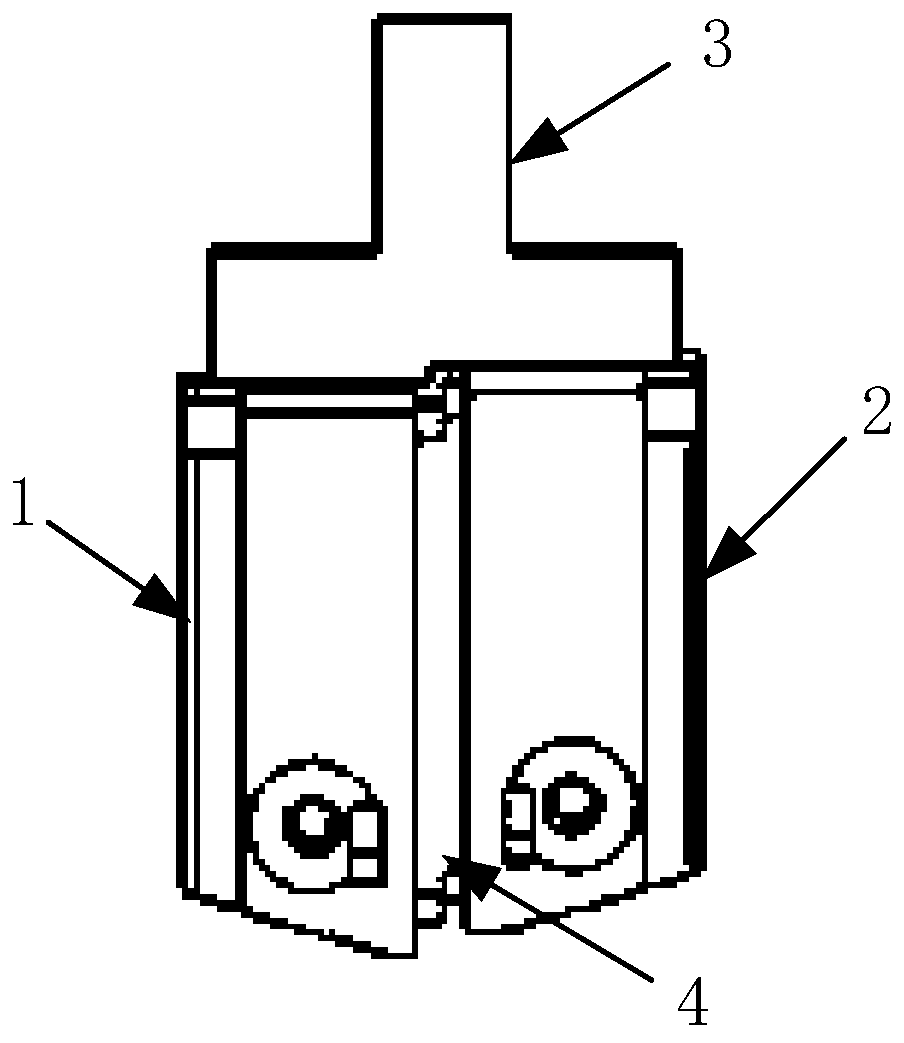 Integrated easy-to-disassemble linbo3 companion fixture