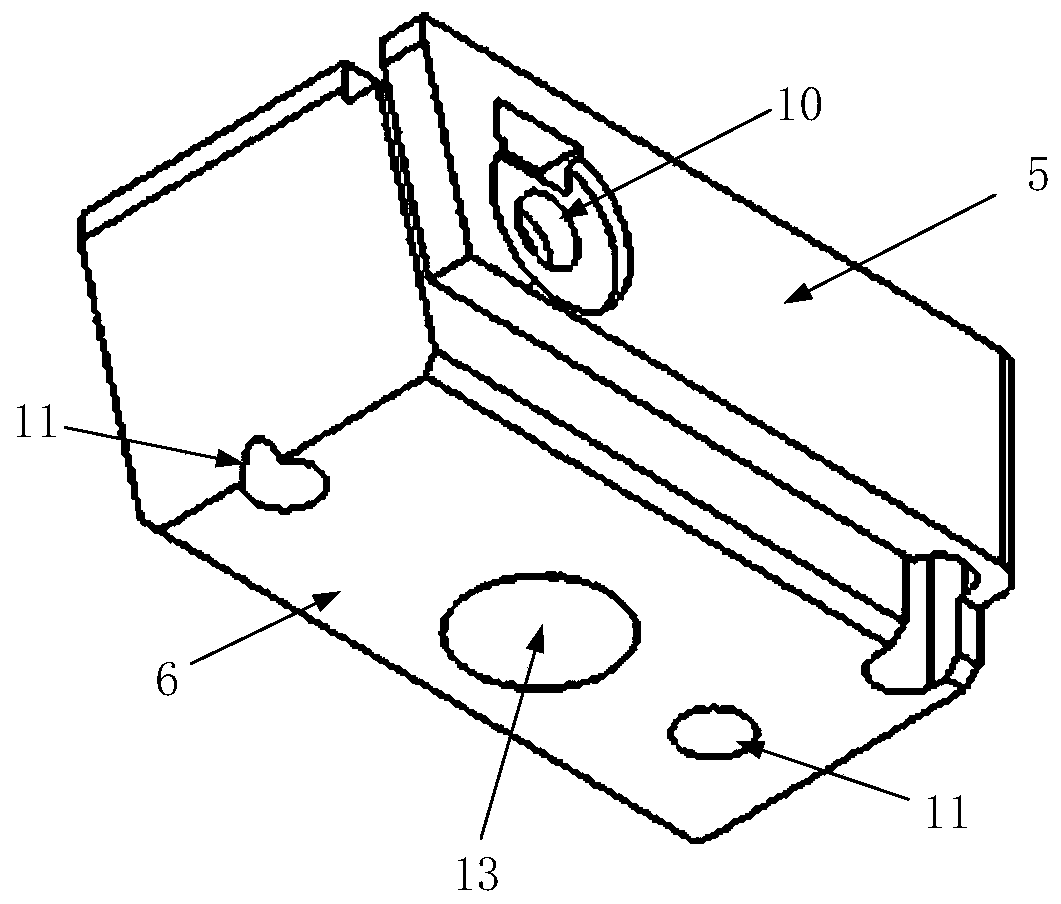 Integrated easy-to-disassemble linbo3 companion fixture