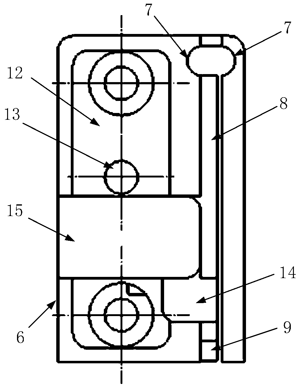 Integrated easy-to-disassemble linbo3 companion fixture