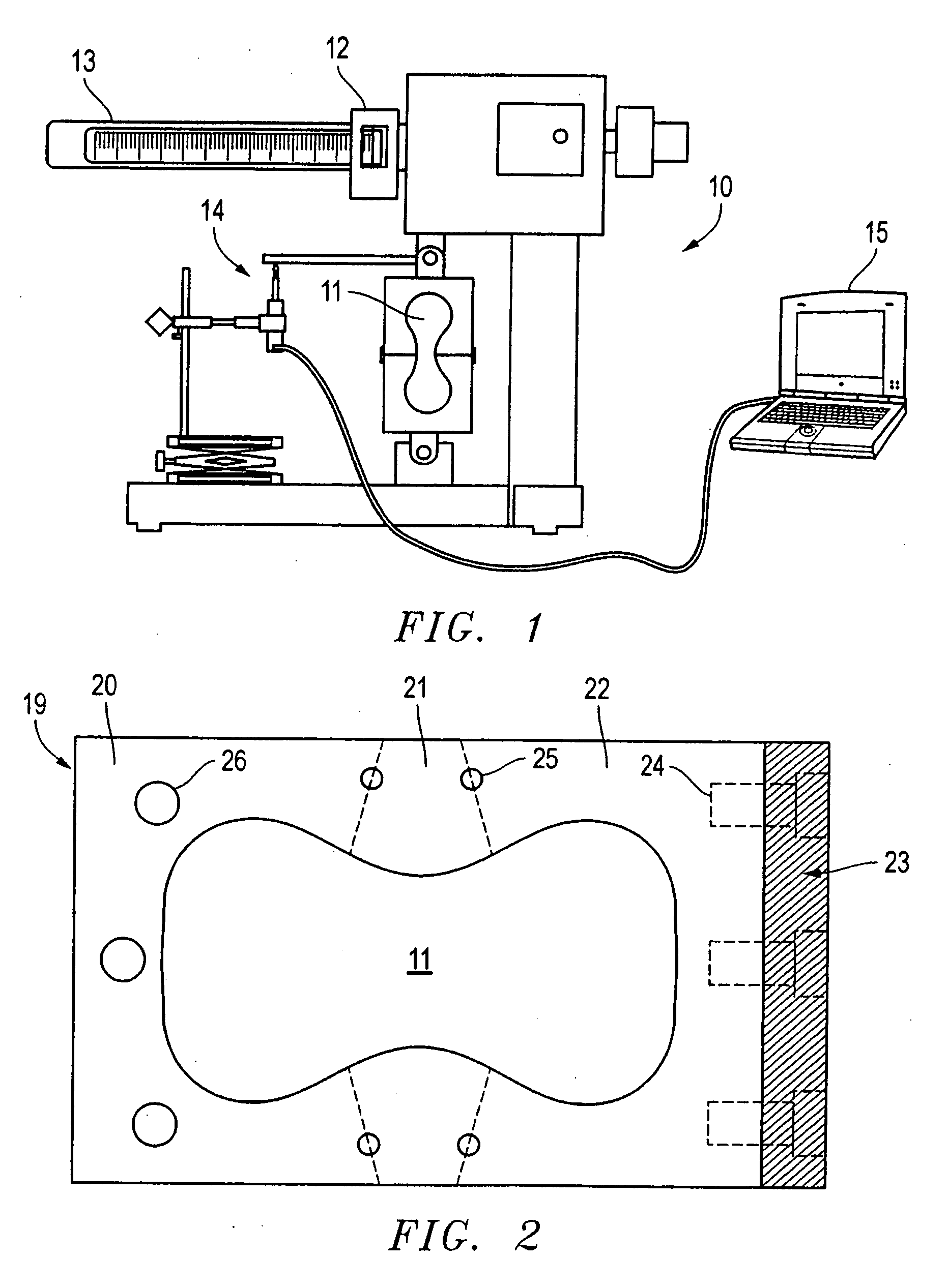 Testing apparatus and method of deriving young's modulus from tensile stress/strain relationships