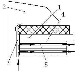 Method for district cooling of internal cooling and external cooling of rotor magnetic pole