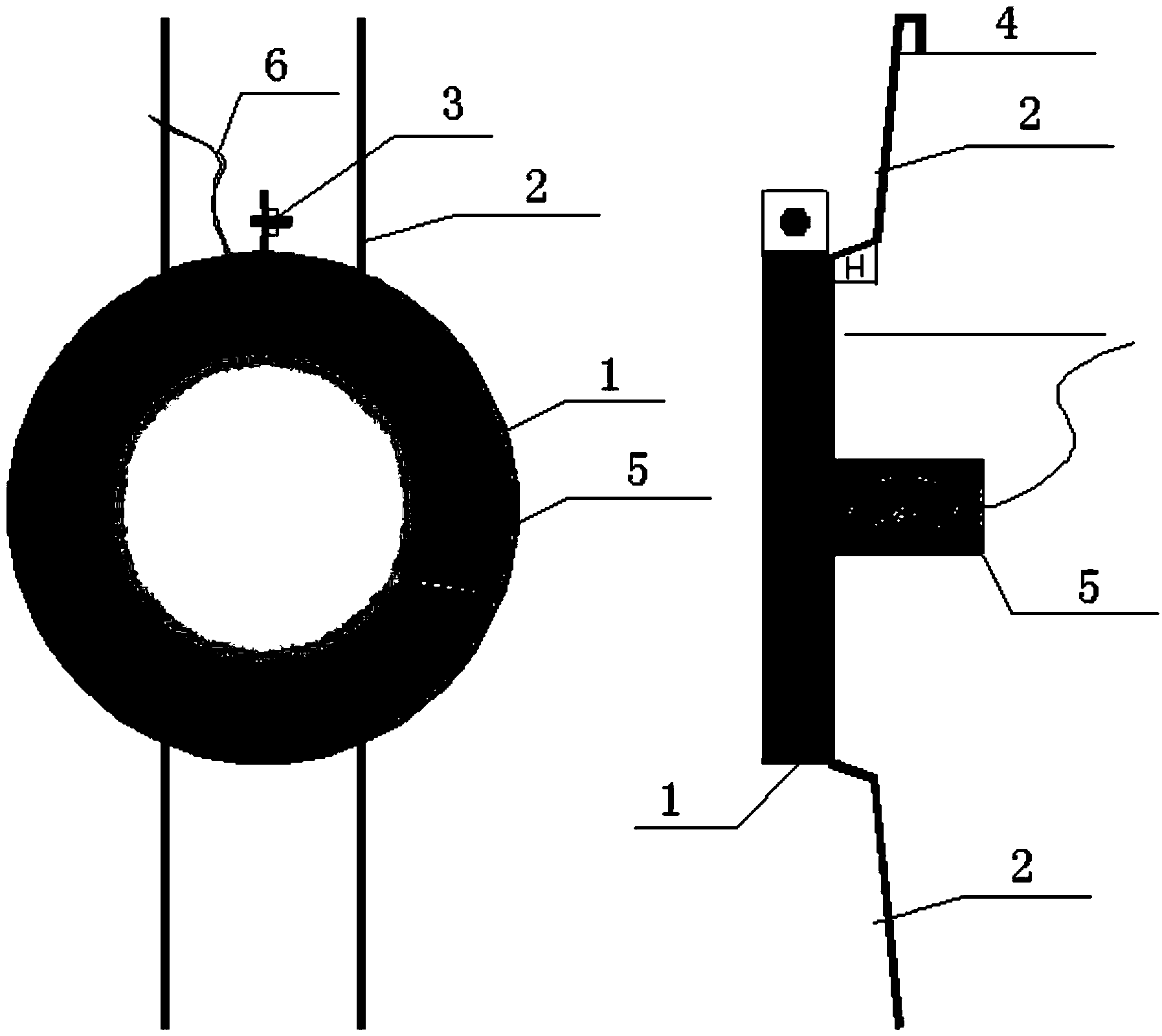 Adjustable position fixing installation device of soil pressure gauge