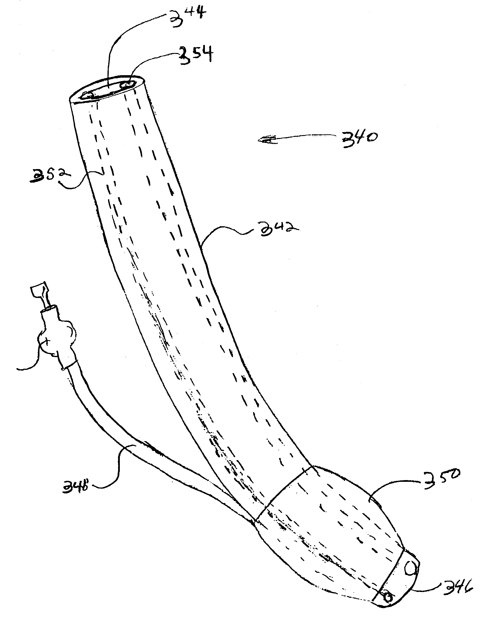 Airway products having LEDs