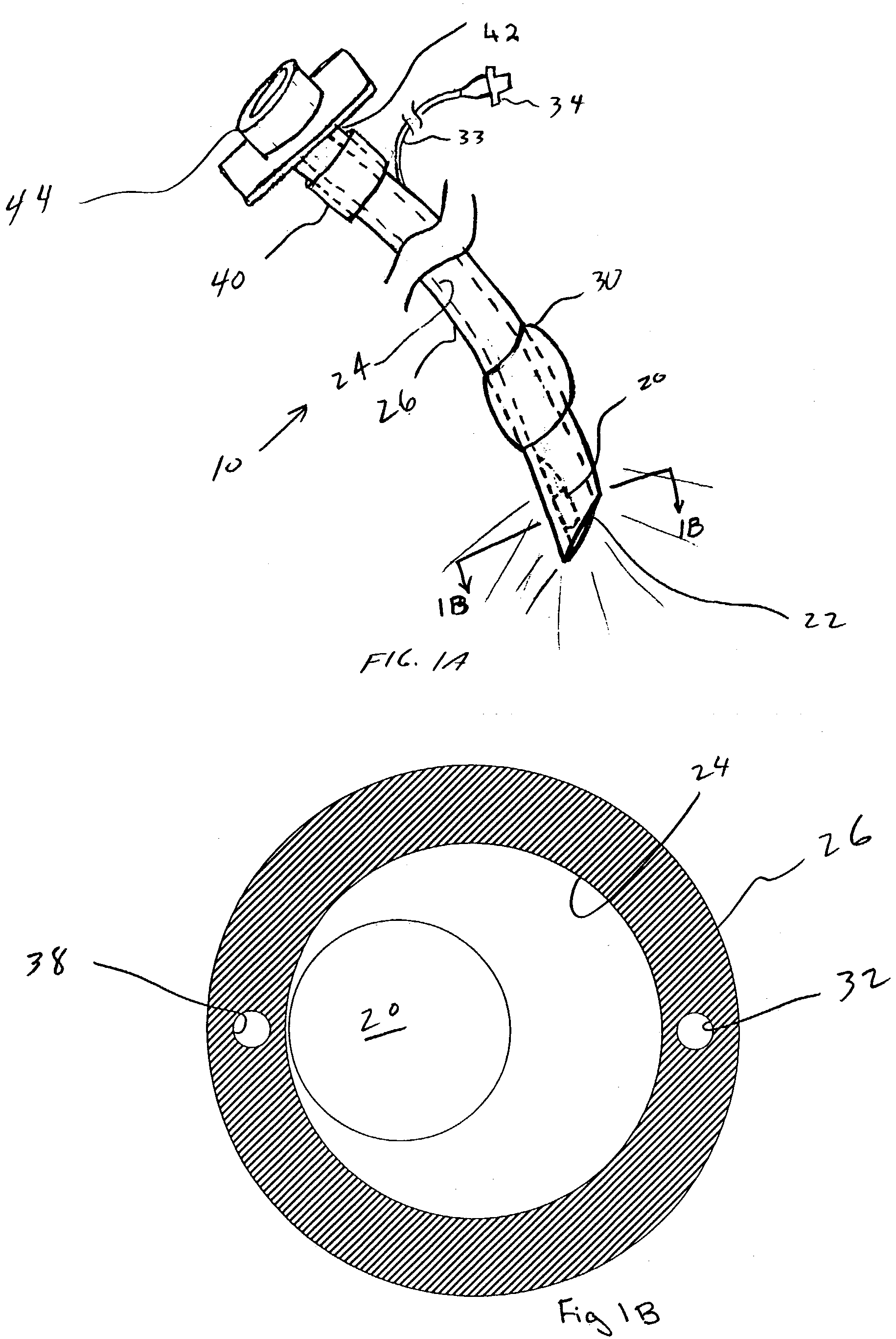 Airway products having LEDs