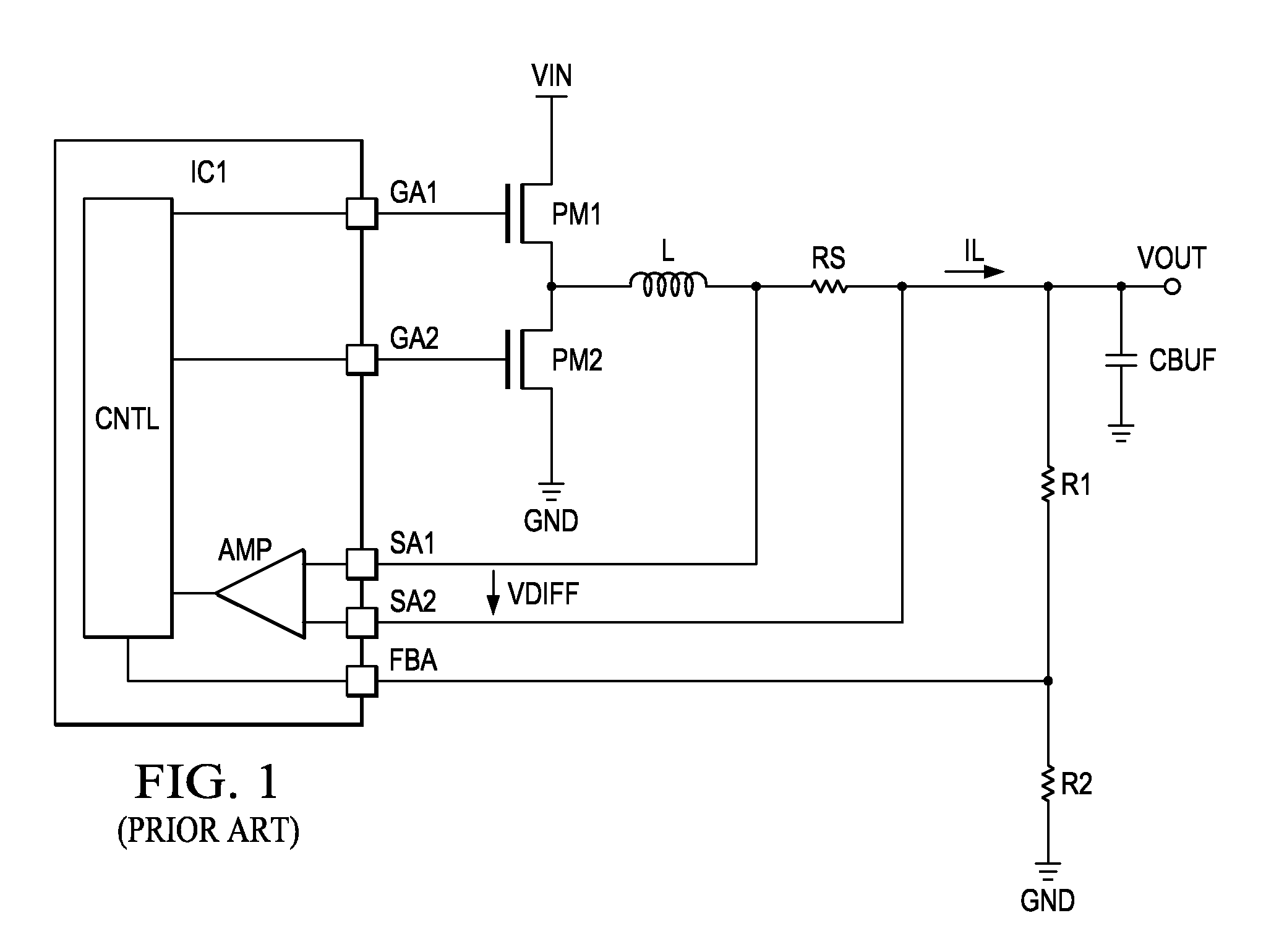 Switched mode power supply with current sensing