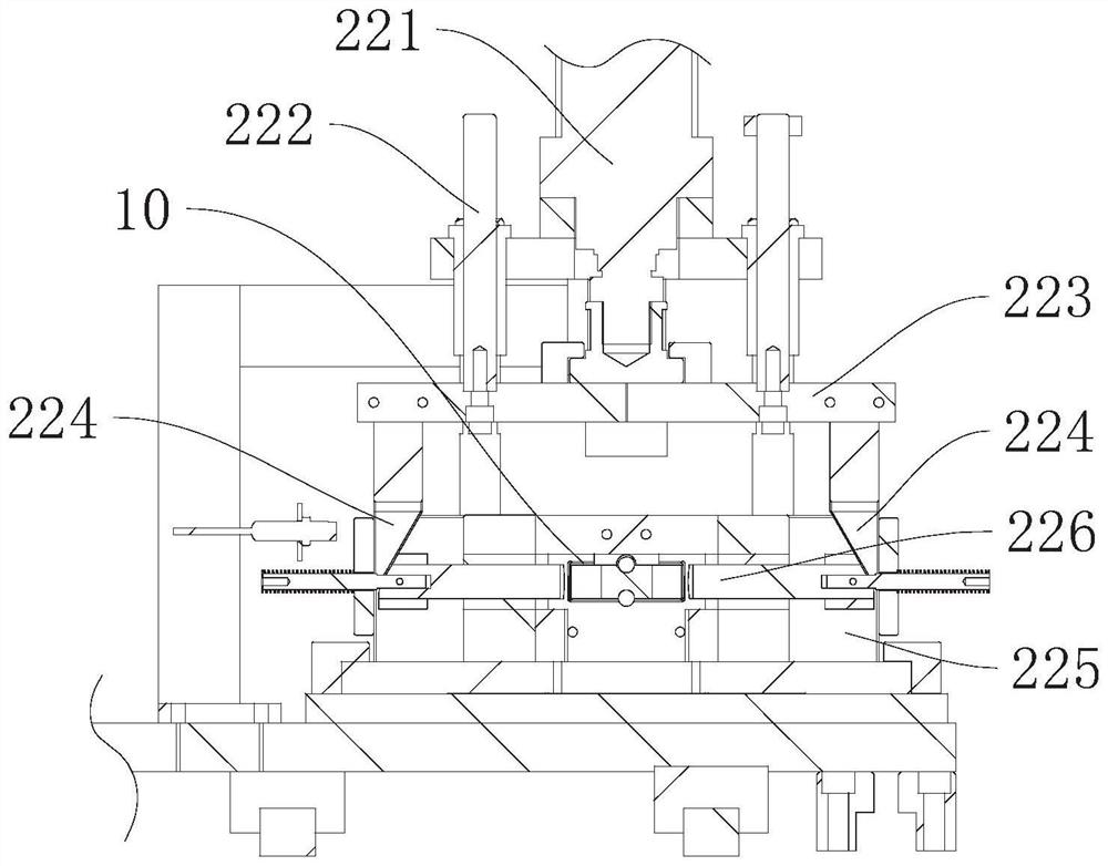 Machining production line for bed tail transverse pipe