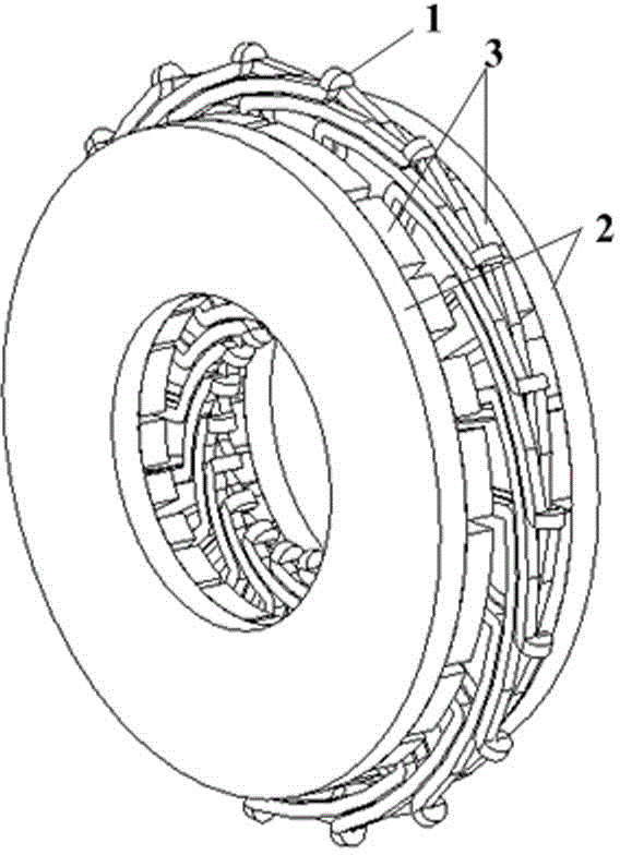 Permanent magnet segmented PWM array sine wave disc type motor