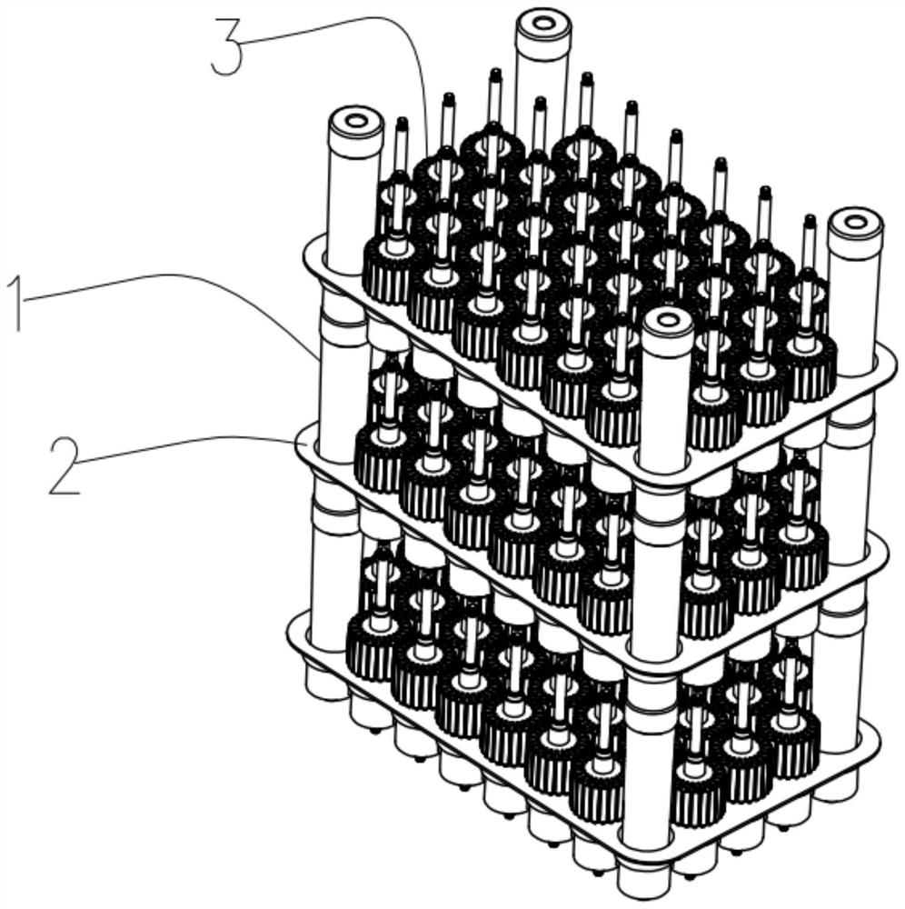 Modular device used for circulation and storage of rotor assemblies of electric machine