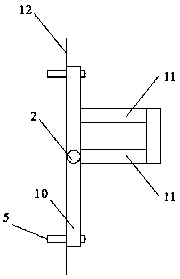 Positioning device and method for tunnel oblique hole slotting blast hole