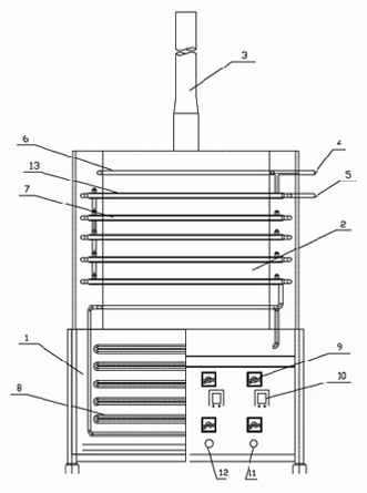 Reactor for producing phenyl chlorosilane by using thermal poly-condensation method