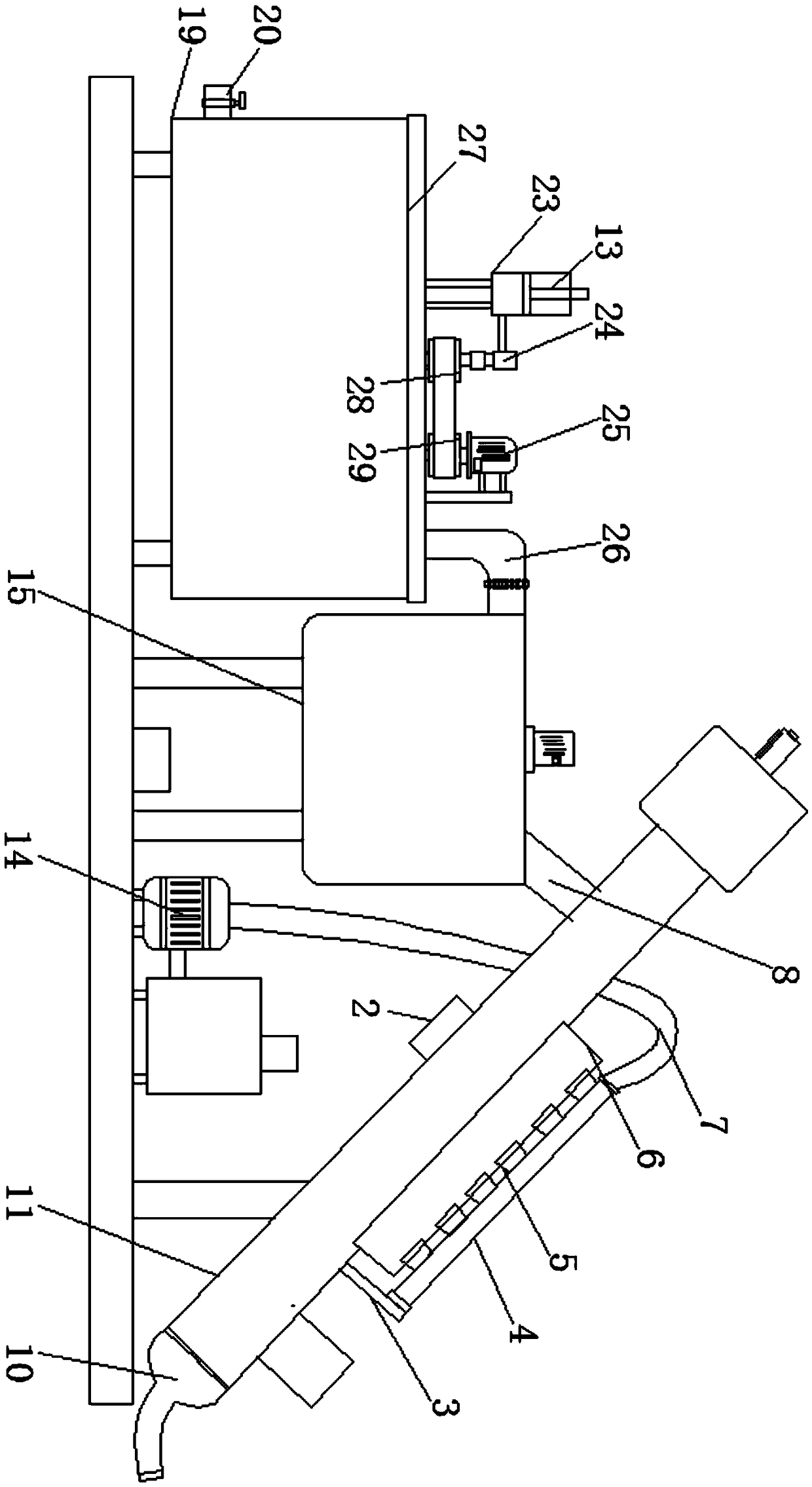 Quartz sand purification device and using method thereof