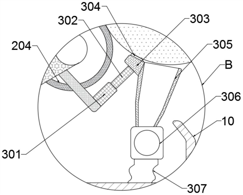 Anti-pollution efficient peeling and trimming device for trunk processing