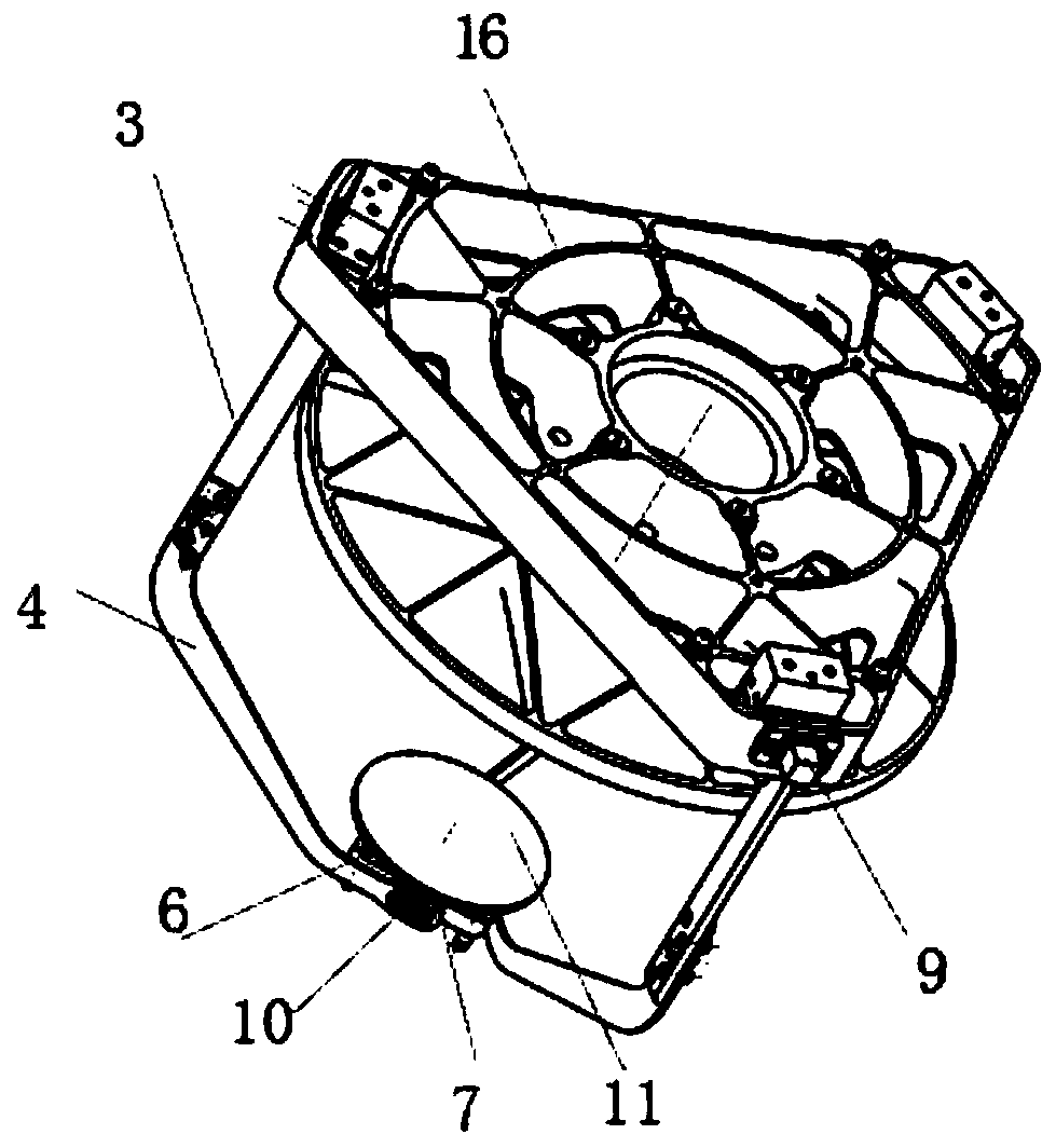 Self-adaptive lens applied to coaxial reflective optical system