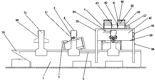 Manpower saving combined anode carbon block slotting equipment