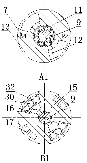 Downhole speed-increasing tool with axial impact function