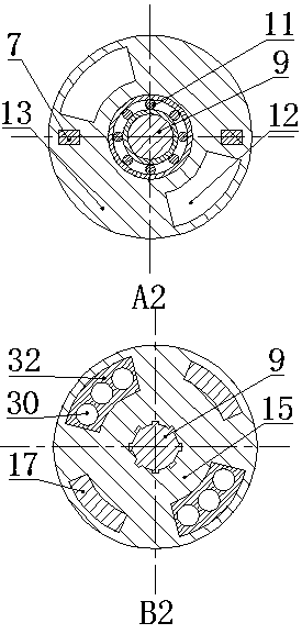 Downhole speed-increasing tool with axial impact function