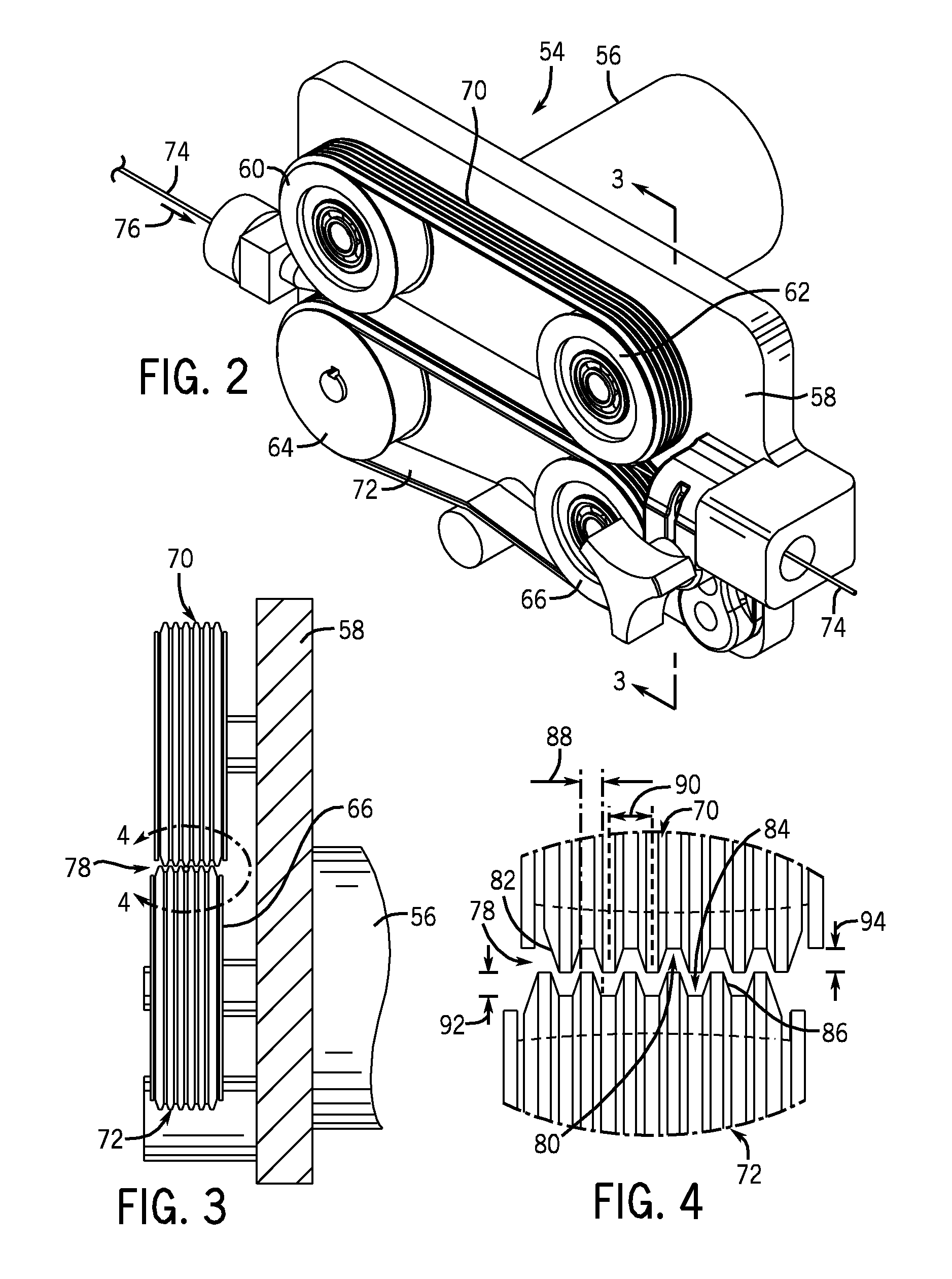 Belt drive for feeding welding wire