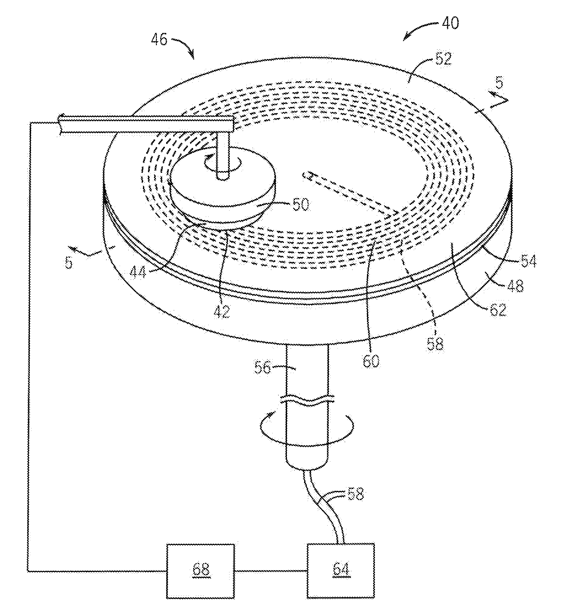 Embedded fiber acoustic sensor for CMP process endpoint