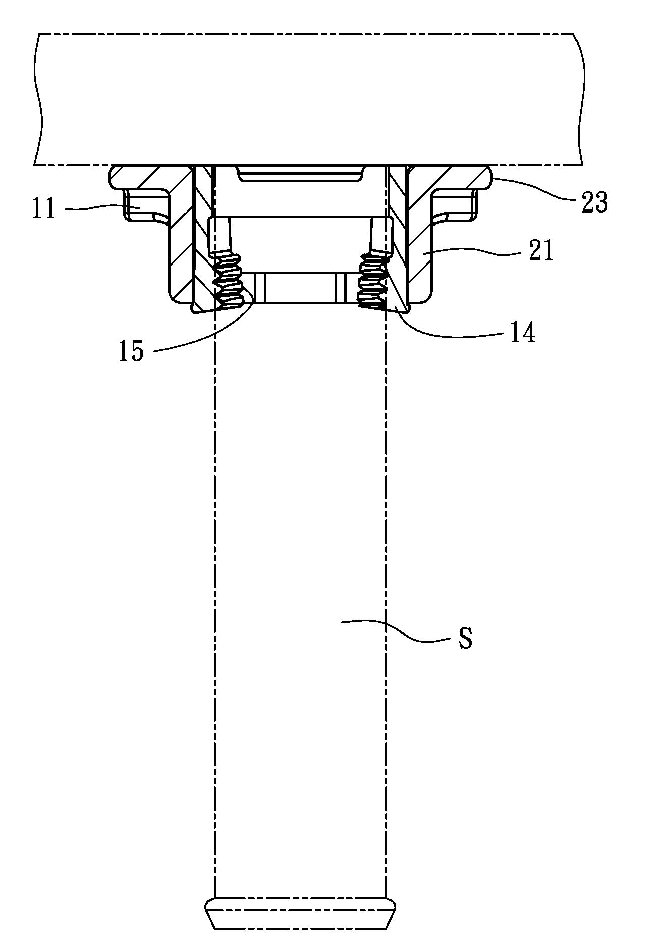 Quick fastening nut