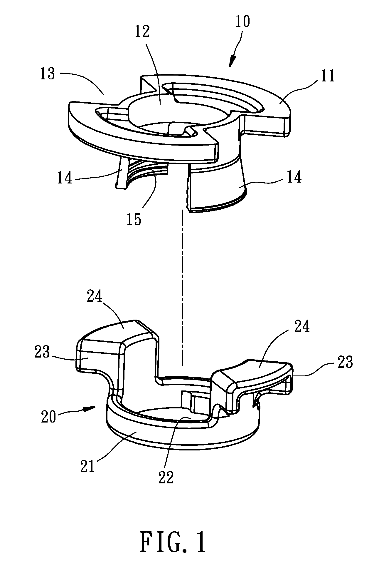 Quick fastening nut