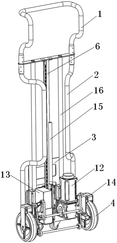 Portable unloading and stair-climbing integrated machine for big expresses