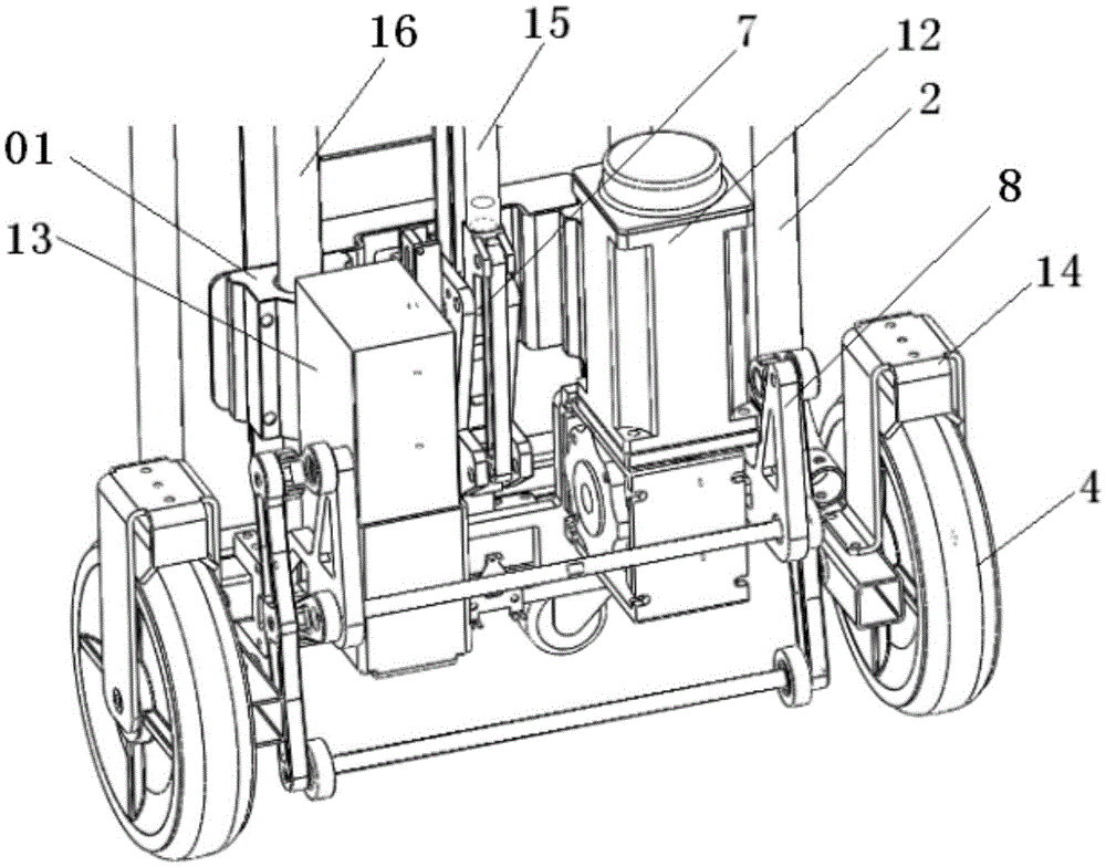 Portable unloading and stair-climbing integrated machine for big expresses