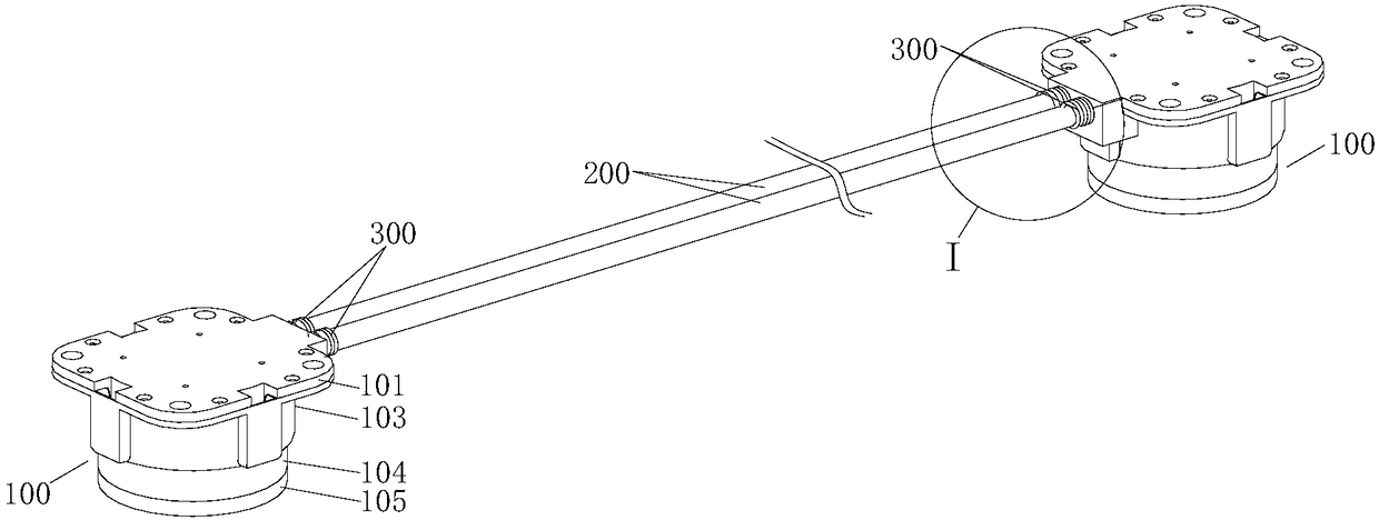 Hydraulic leveling device for household appliance and household appliance