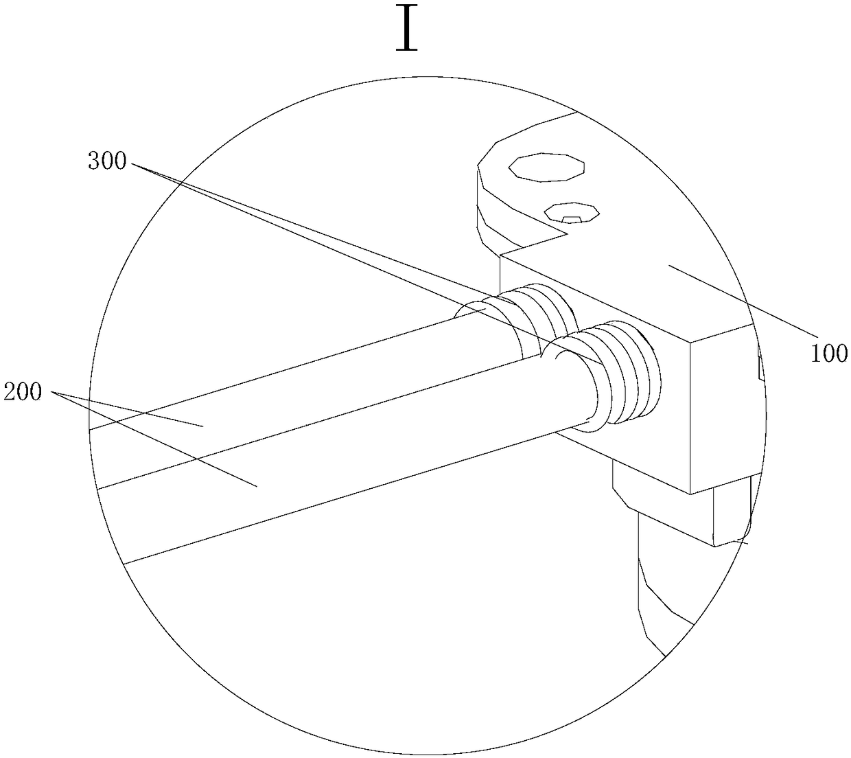 Hydraulic leveling device for household appliance and household appliance