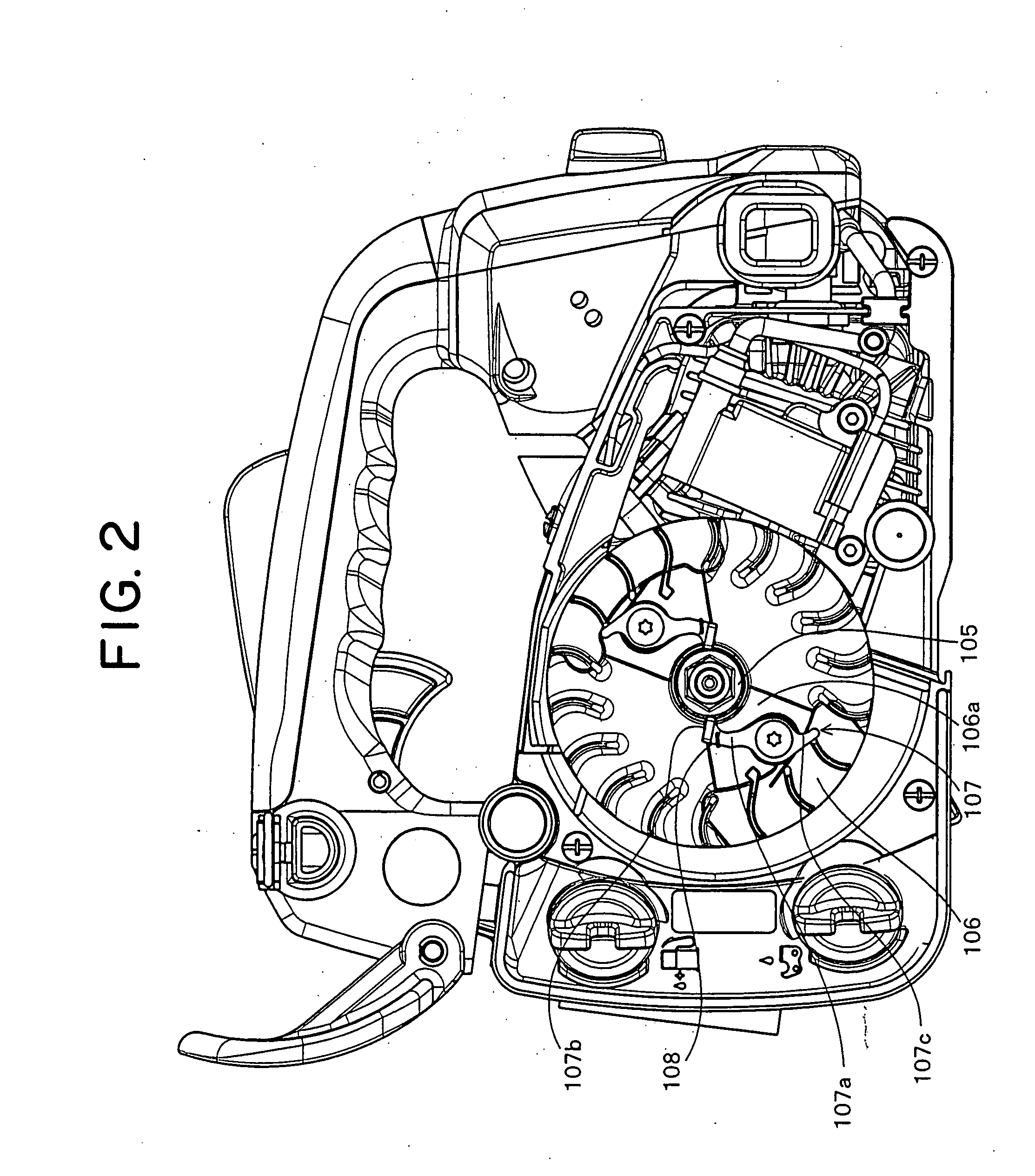 Power Transmission Mechanism Between Engine Starting Device and Engine