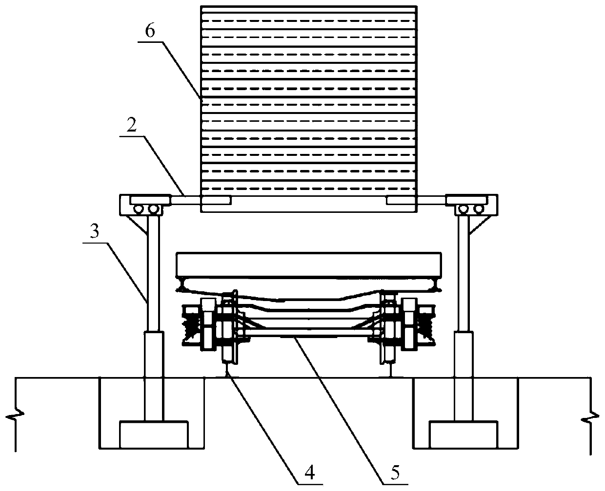 Whole-row synchronous container loading and unloading method and system based on pre-storage