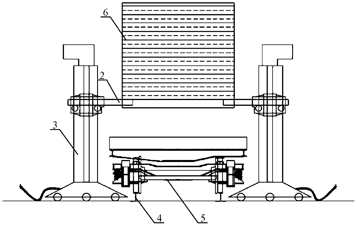 Whole-row synchronous container loading and unloading method and system based on pre-storage