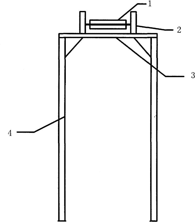 Large-span overhead pipeline sliding installation method