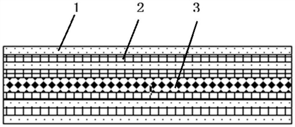 Super-hybrid fireproof prepreg for new energy automobile battery box and preparation method