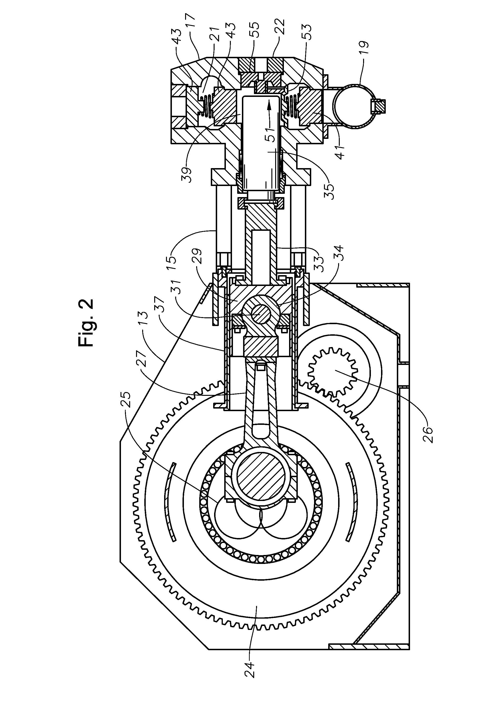 Connecting rod without wrist pin